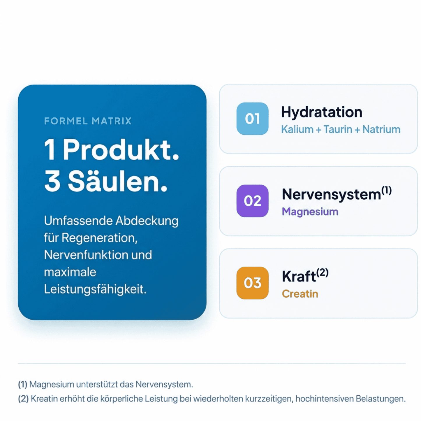 Daily Minerals - Magnesium, Kalium & Creatin für Sportler