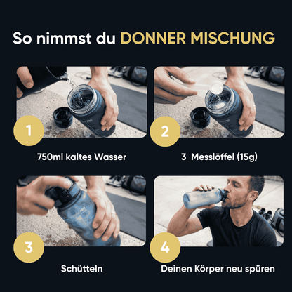 Donner Mischung – Trainingsbooster ohne Koffein