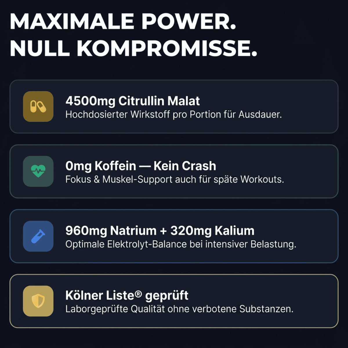 Donner Mischung – Trainingsbooster ohne Koffein